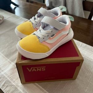 Toddler Vans Sneakers in Yellow and Pink